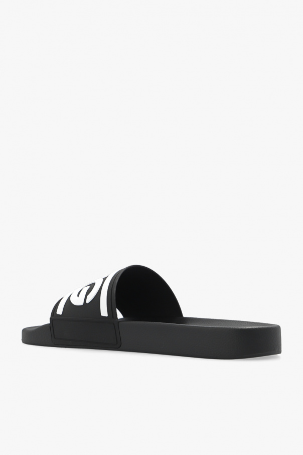 Black Slides with logo Dolce & Gabbana